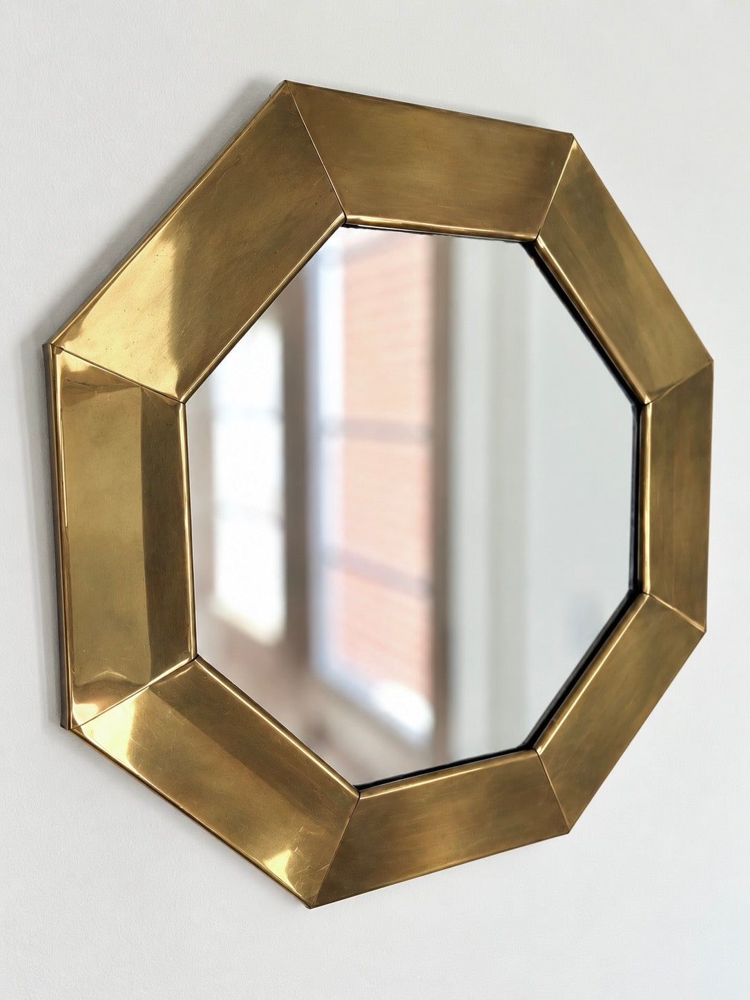 Brass mirror