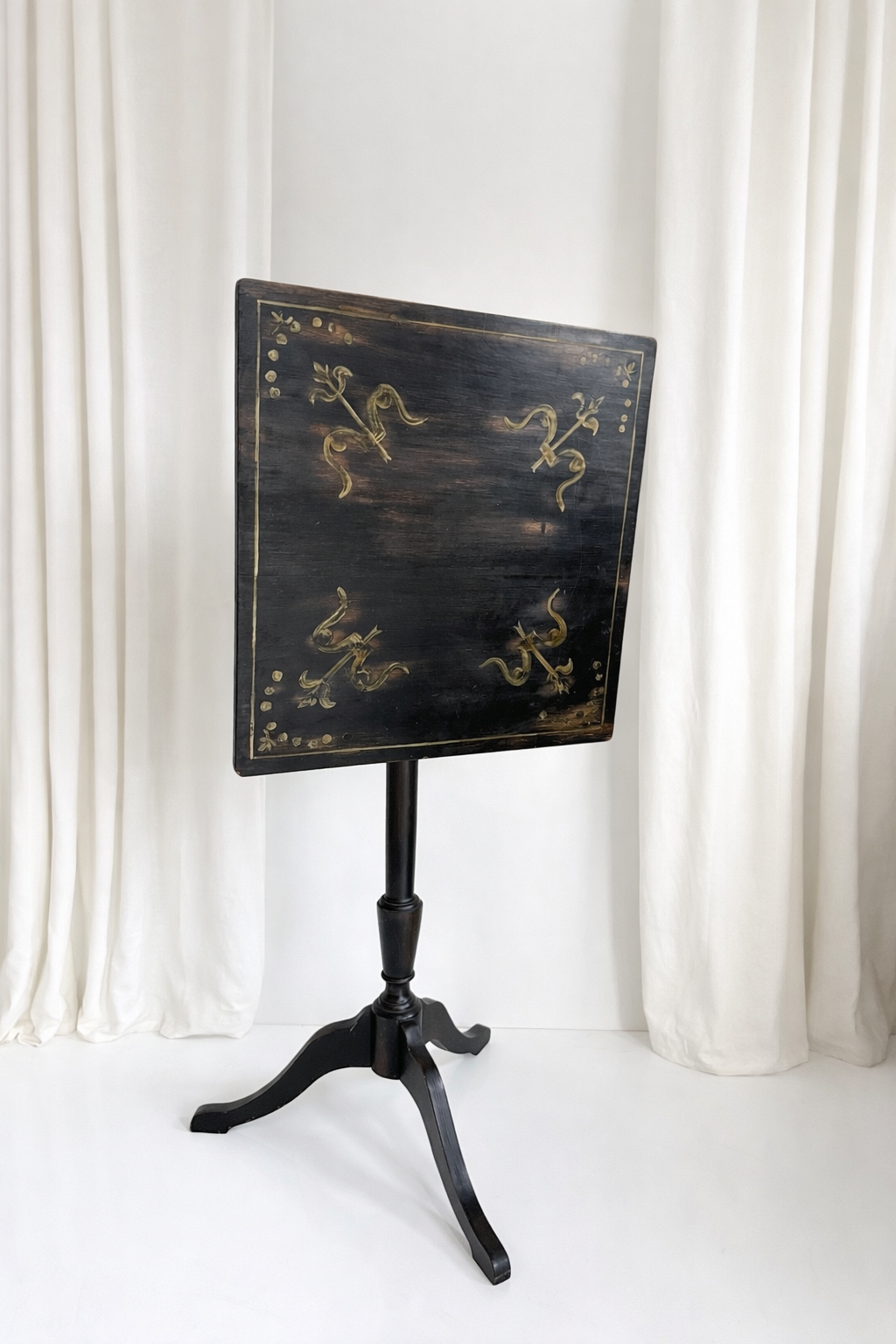 Hand-Painted Tilt Top Table