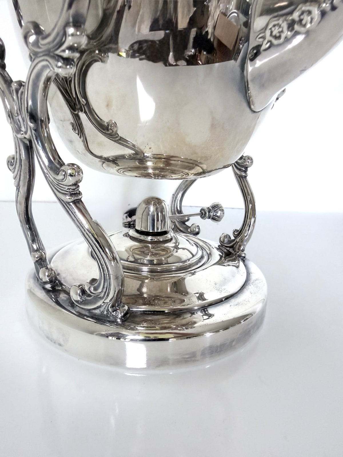 Silverplate Tilting Tea Kettle