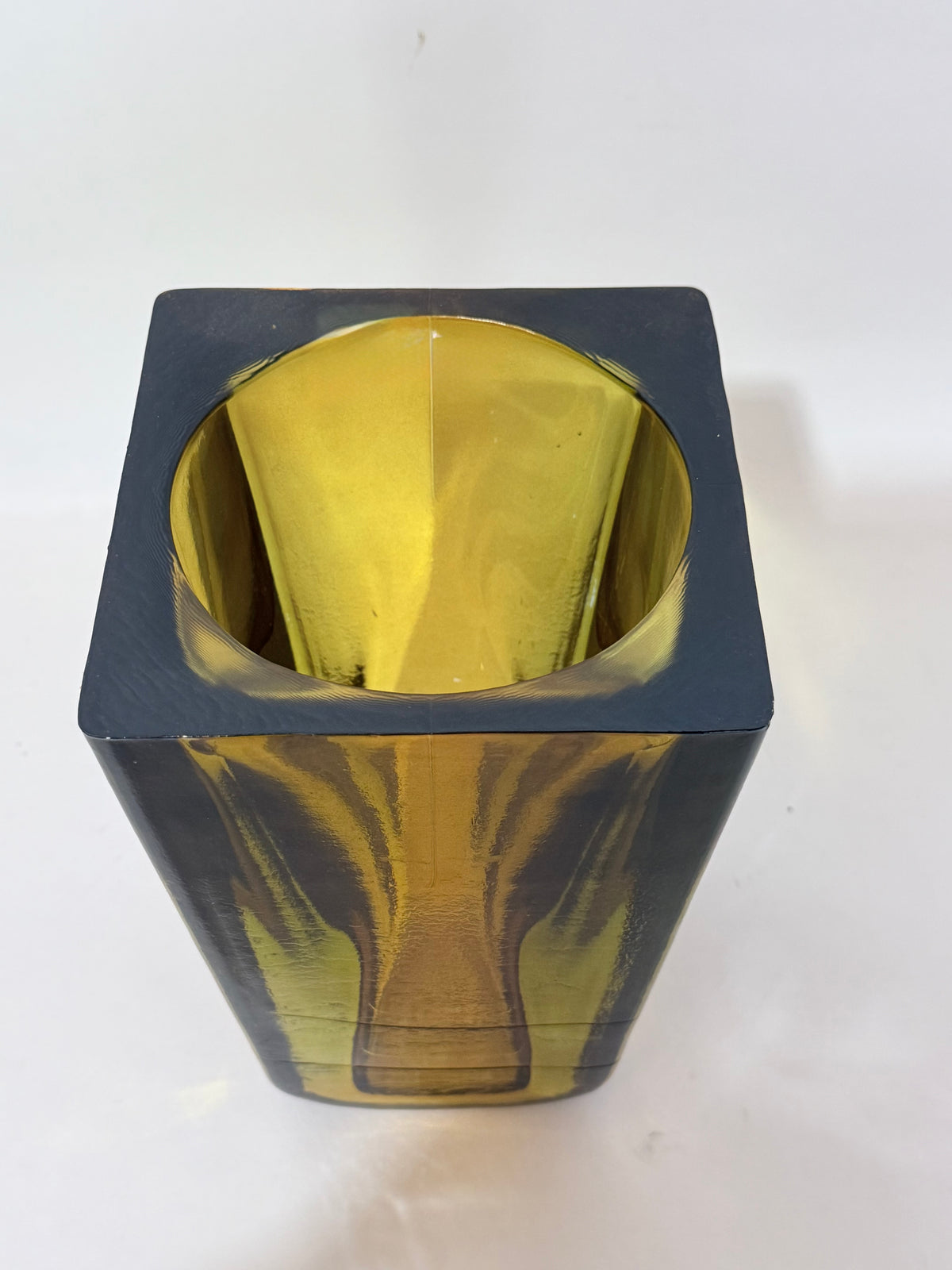 Amber Hand-Blown Glass Vase