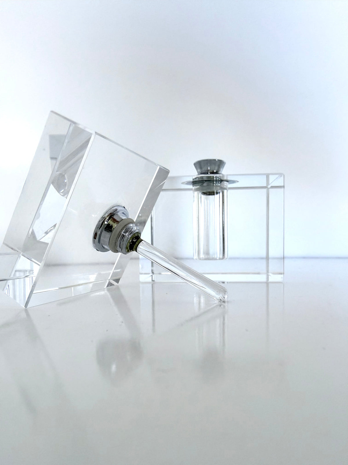 Vintage Modernest Perfume Bottle with Glass Dauber Stopper