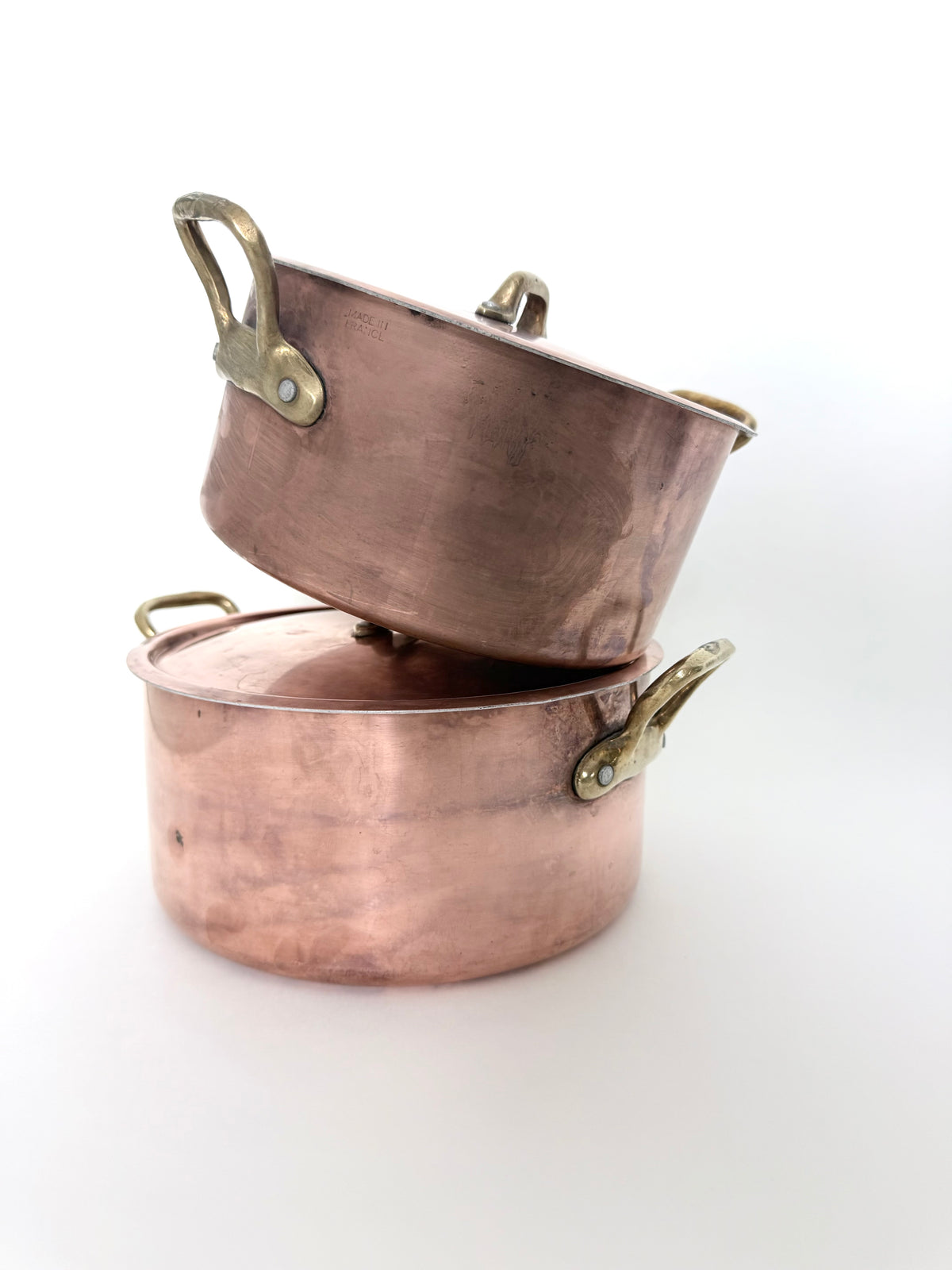 11" French Copper Pot with Lid