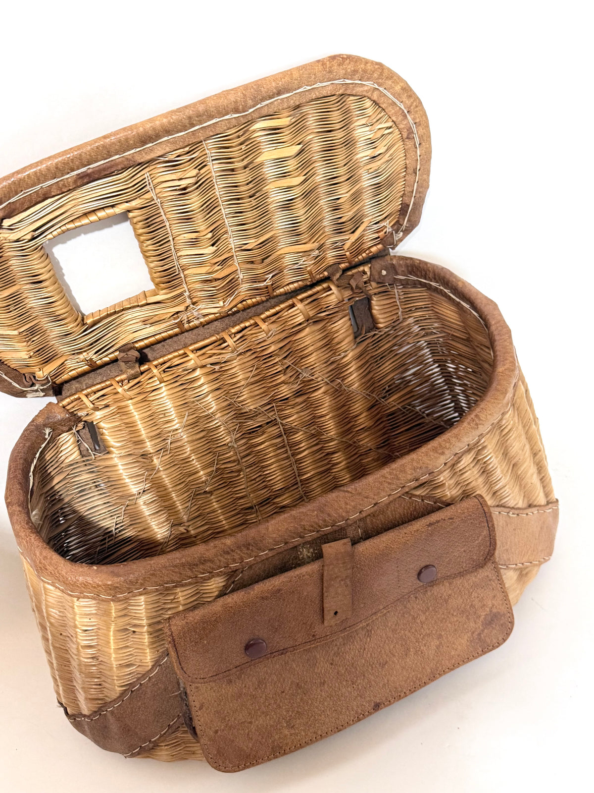 Vintage Wicker Fishing Creel