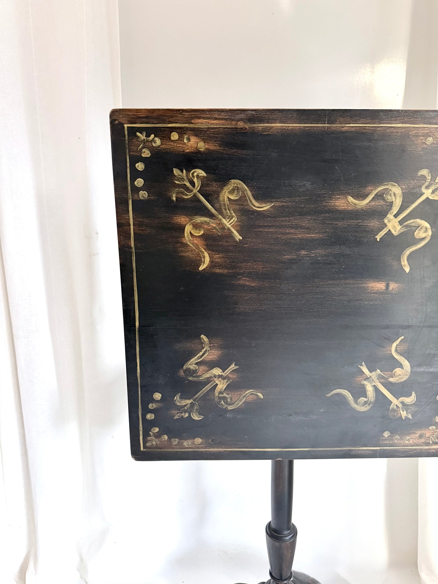 Hand-Painted Tilt Top Table