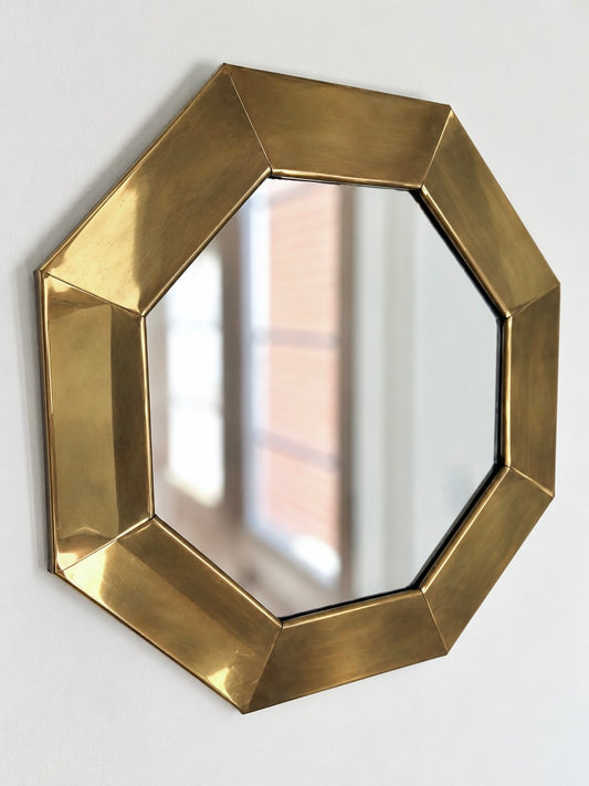 Brass mirror