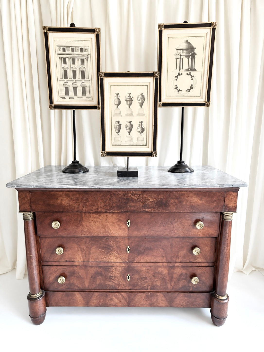 Framed Architectural Prints [ Set of 3 ]
