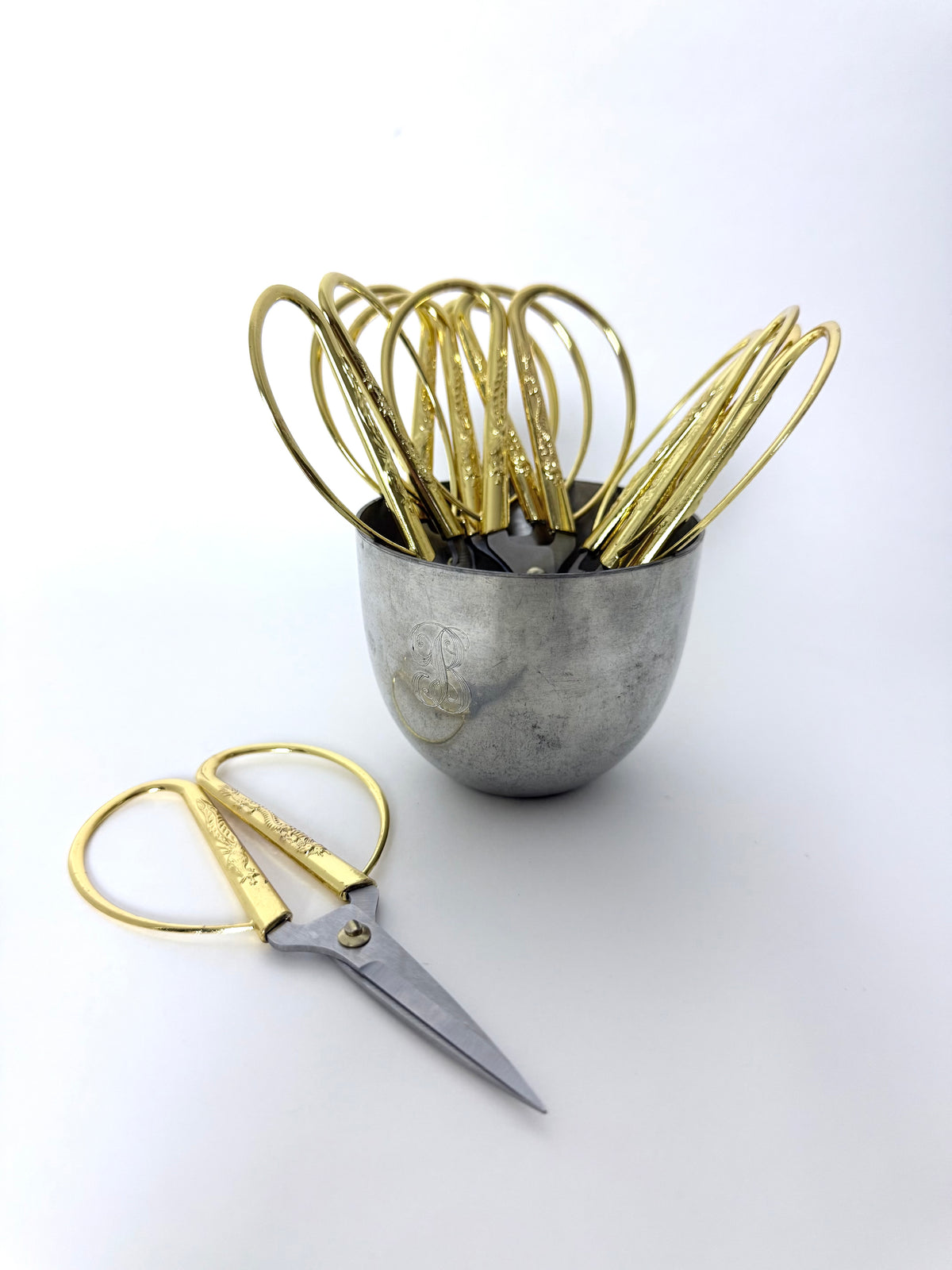 Gold Embroidered Scissors