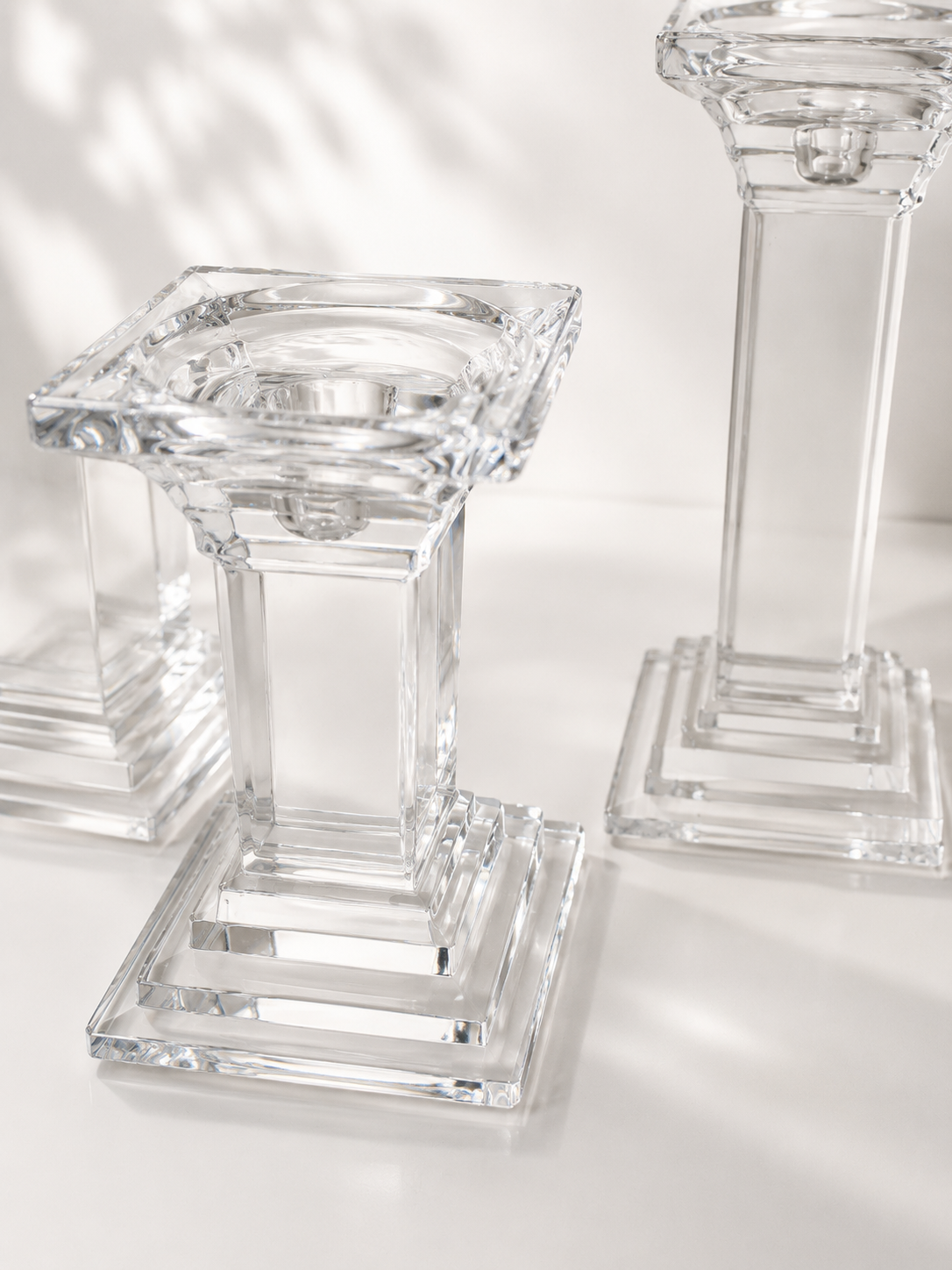 Crystal Candle Holders | Set of 3