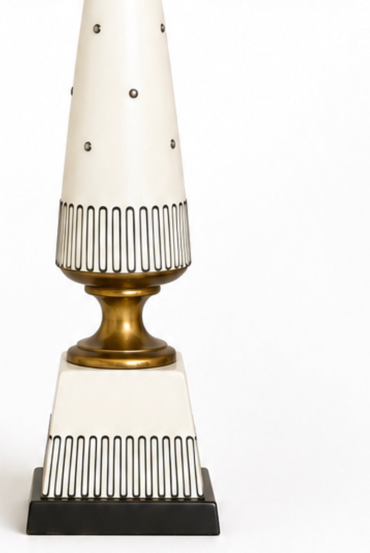 Hollywood Regency Mid-Century Modern Torchiere Lamp ( Pair )