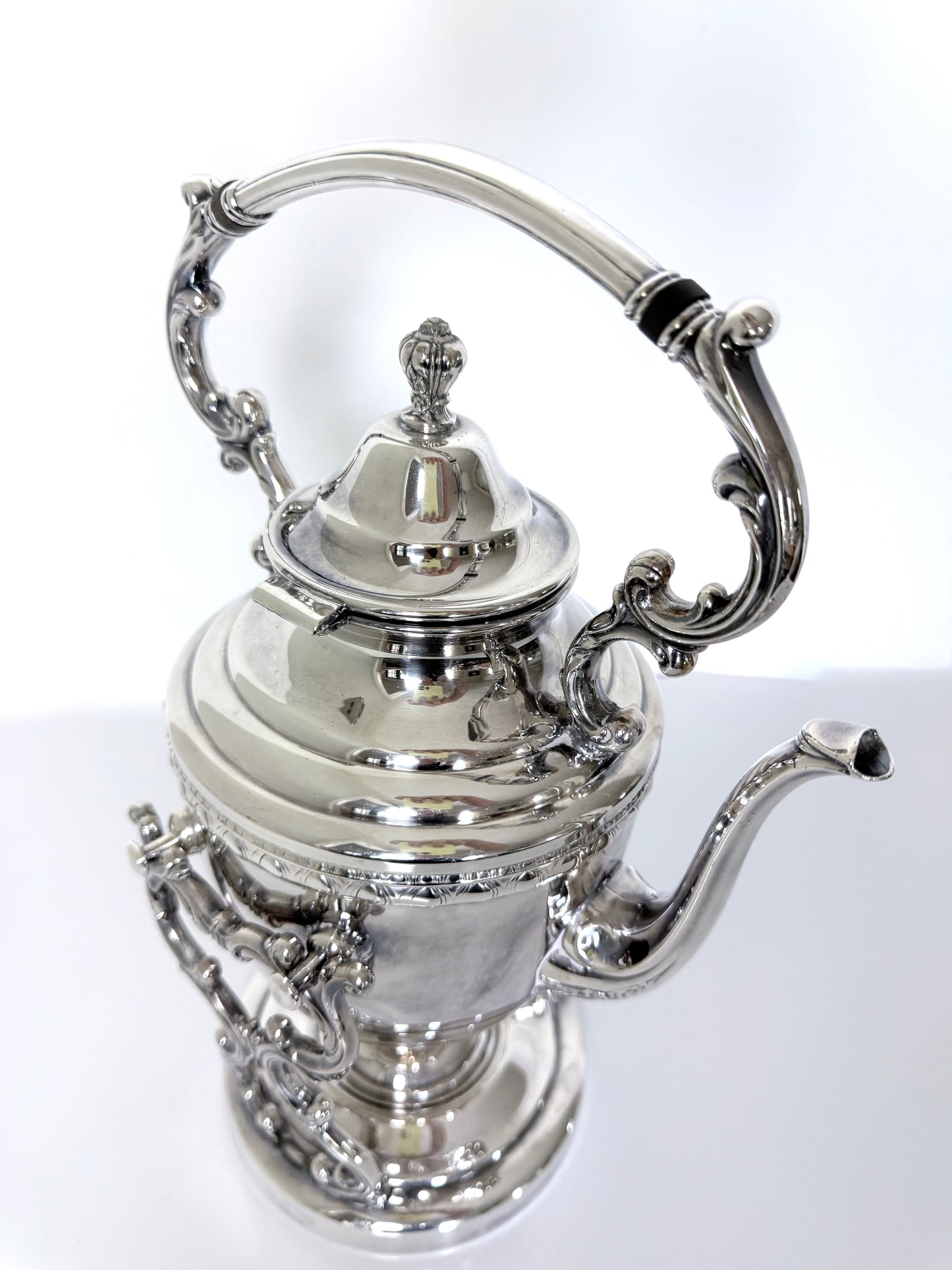 Silverplate Tilting Tea Kettle
