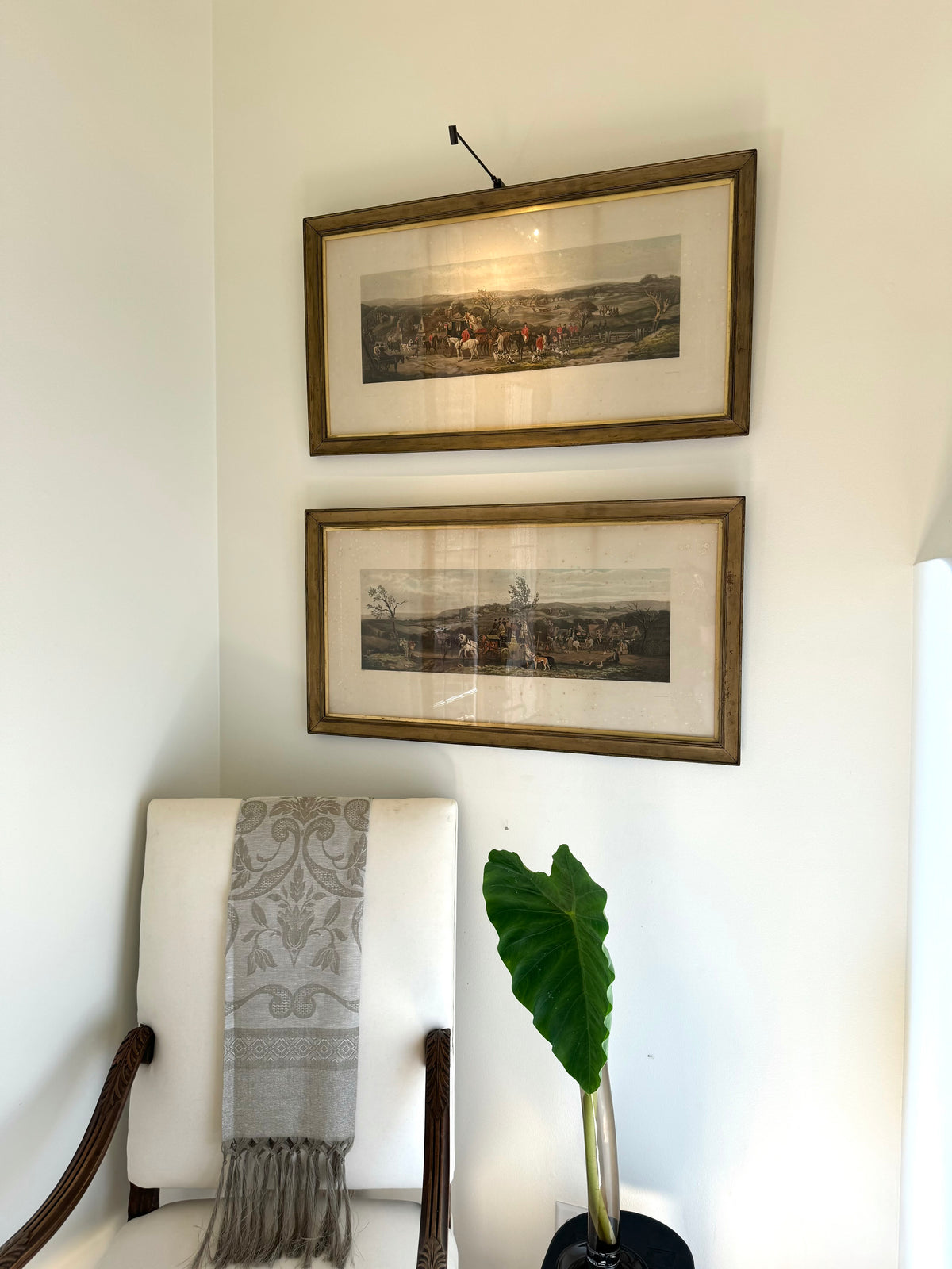 Pair of Antique English Hunt Prints “Spring” & “Summer”