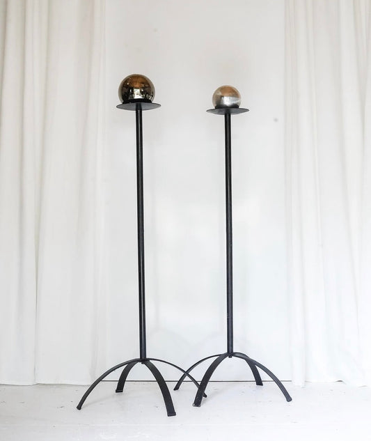 Sculpture Metal Floor Candle Stand