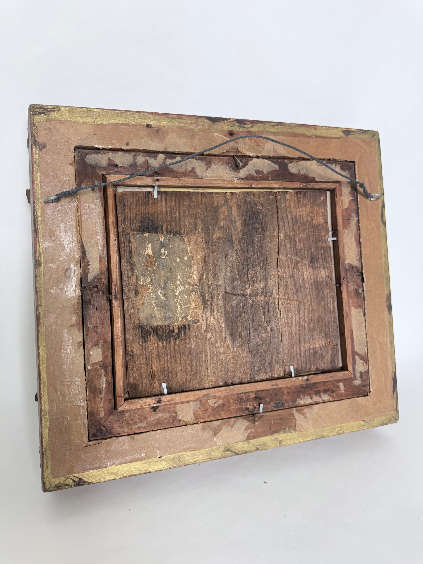 Antique Oil Painting on Pine Board