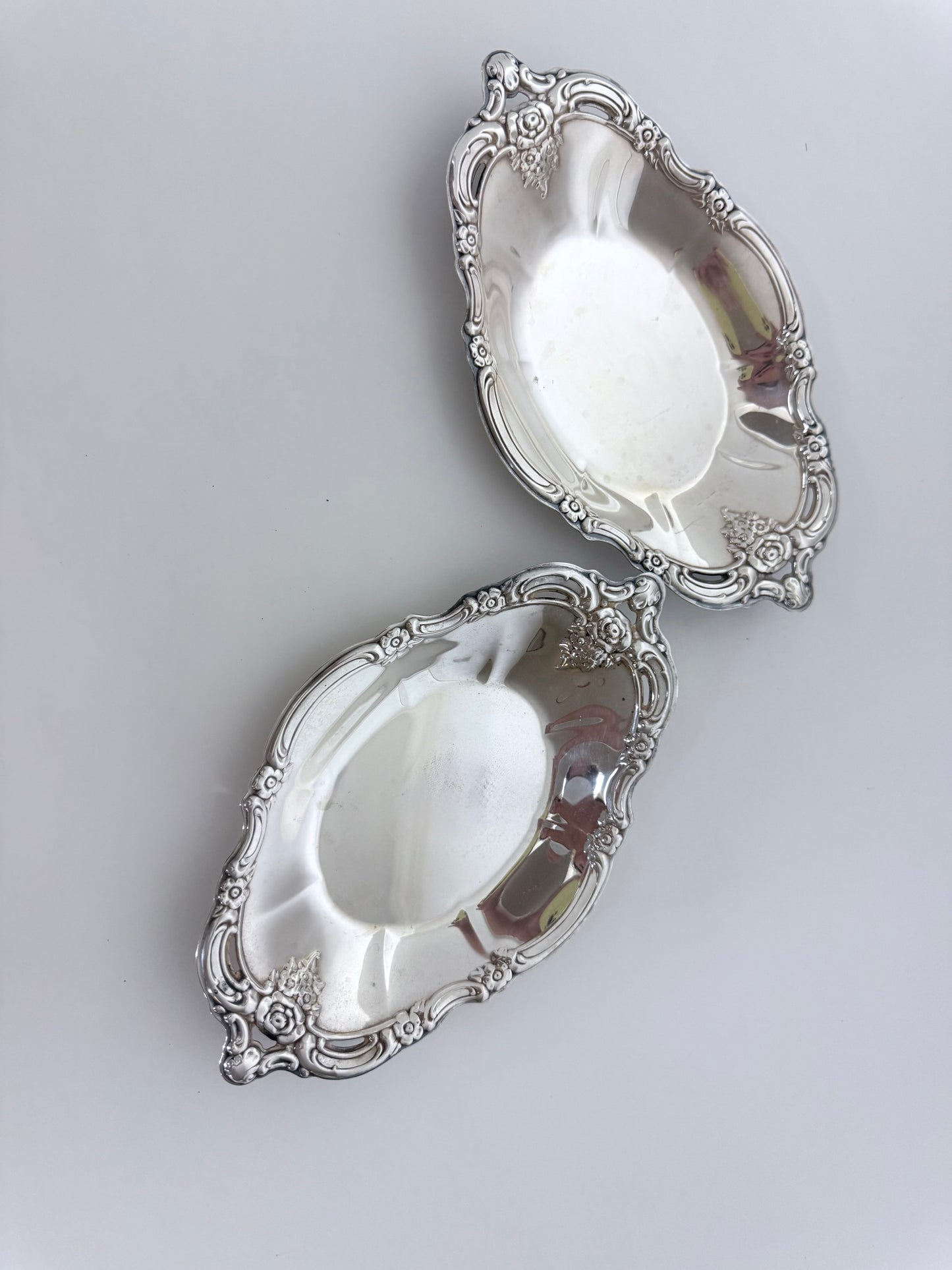 Vintage Scalloped Silver Plate Dish