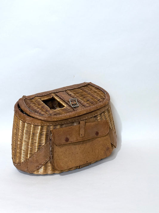 Vintage Wicker Fishing Creel