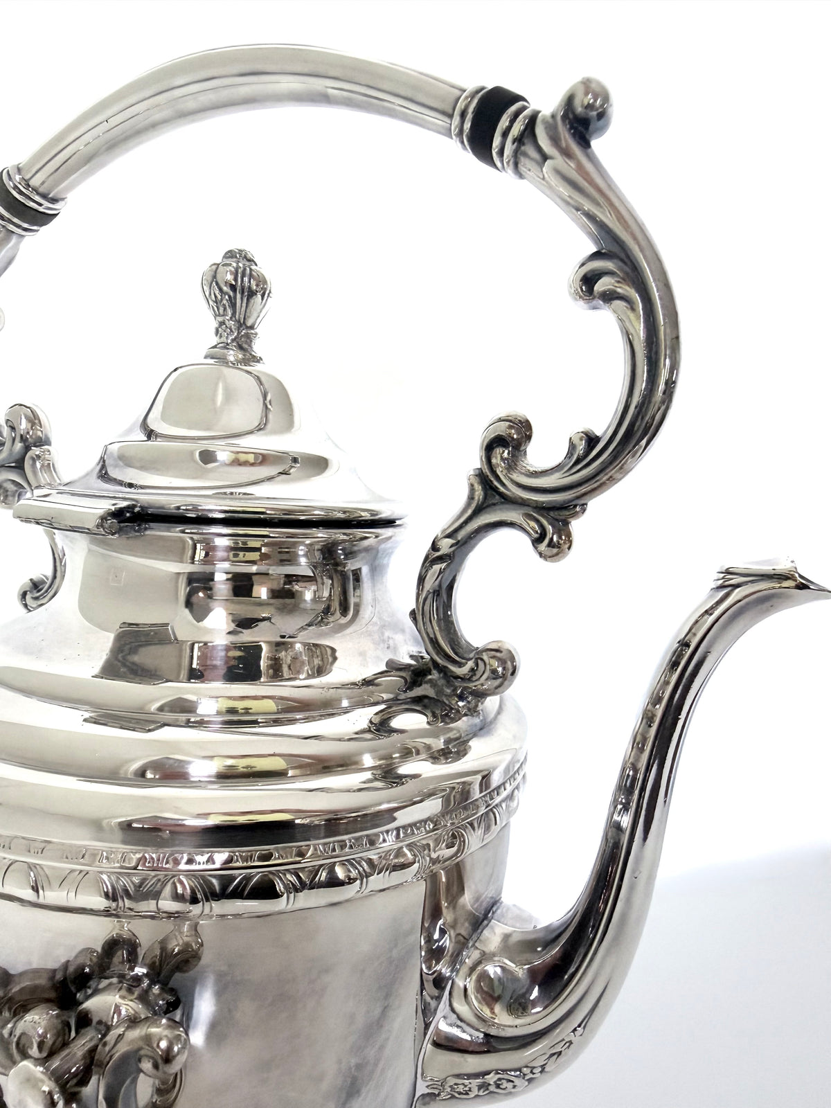 Silverplate Tilting Tea Kettle