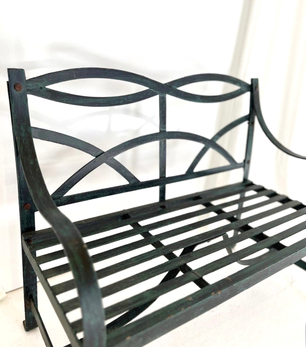 Vintage Wrought Iron Children’s Bench