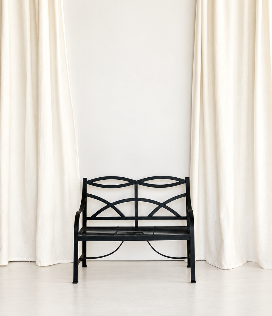 Vintage Wrought Iron Children’s Bench